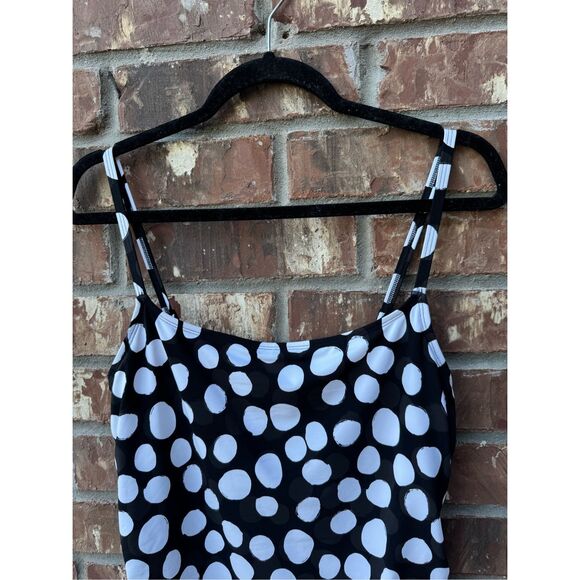 La Blanca one piece swimwear size 14 polka dots new without tag and in excellent - Picture 2 of 11